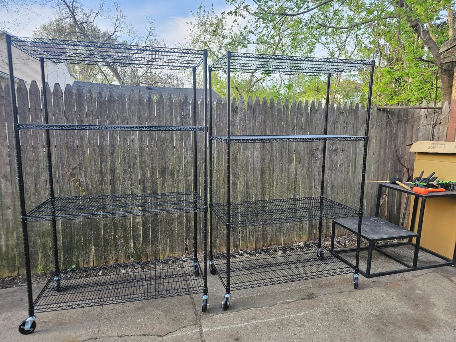 SafeRacks NSF 4-Tier Heavy Duty Steel Wire Rack w/Wheels (36