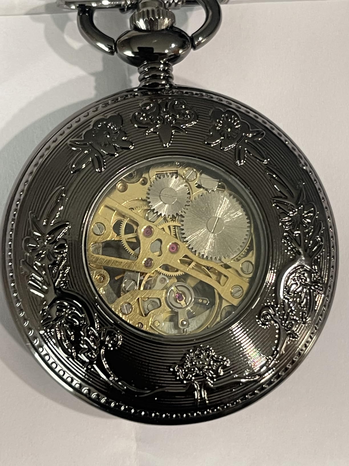 VIGOROSO Mechanical Pocket Watches for Men Vintage Pocket Watch with Chain customer photo 2