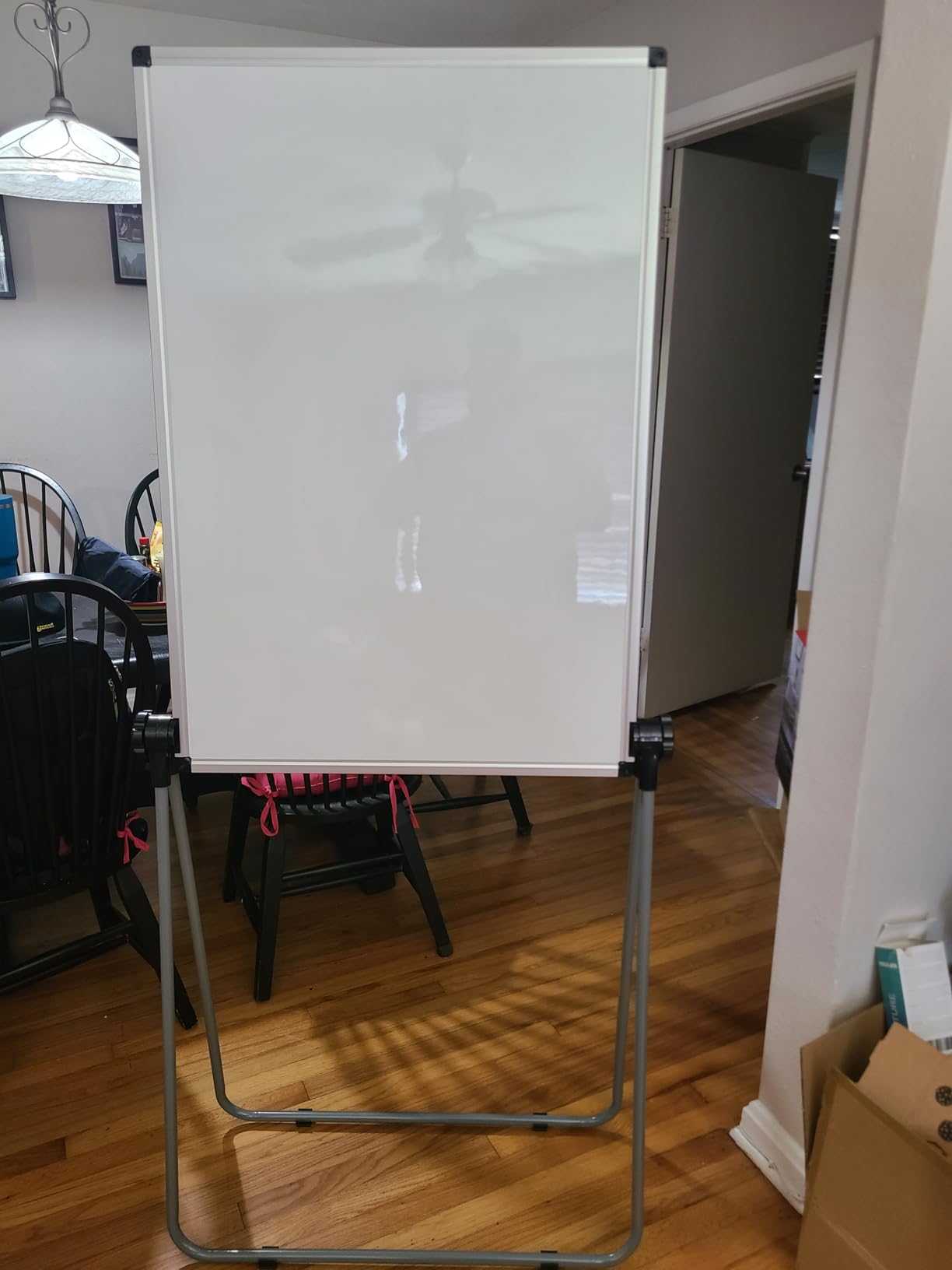 44x26 Rolling Whiteboard on Wheels, Height Adjustable Dry Erase Board customer photo 2