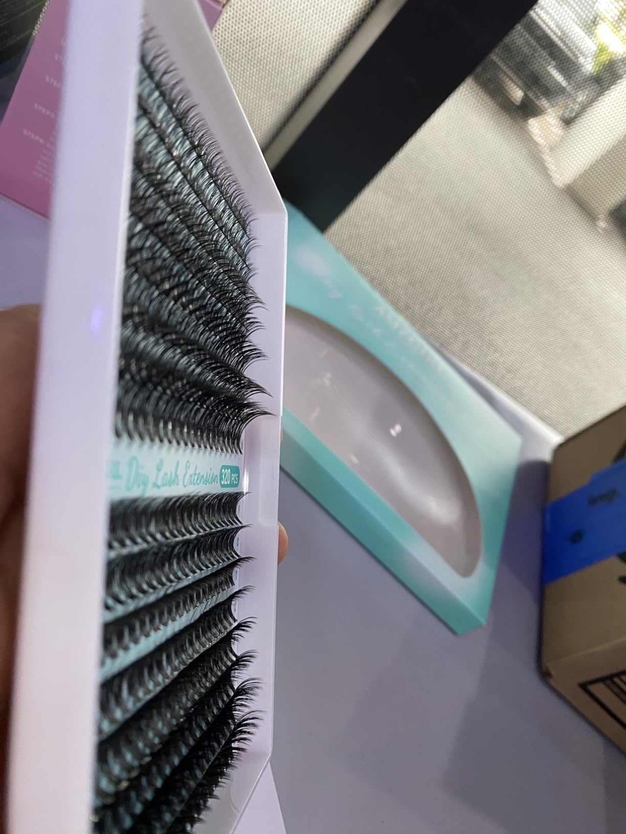 AMZGIRL Lash Clusters Kit 320Pcs, 30D+40D D Curl Wispy Eyelash Extensions customer photo 2