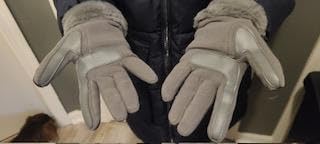 isotoner Women's Water Repellent Touchscreen Stretch Mya Faux Fur Cuff Gloves customer photo 2
