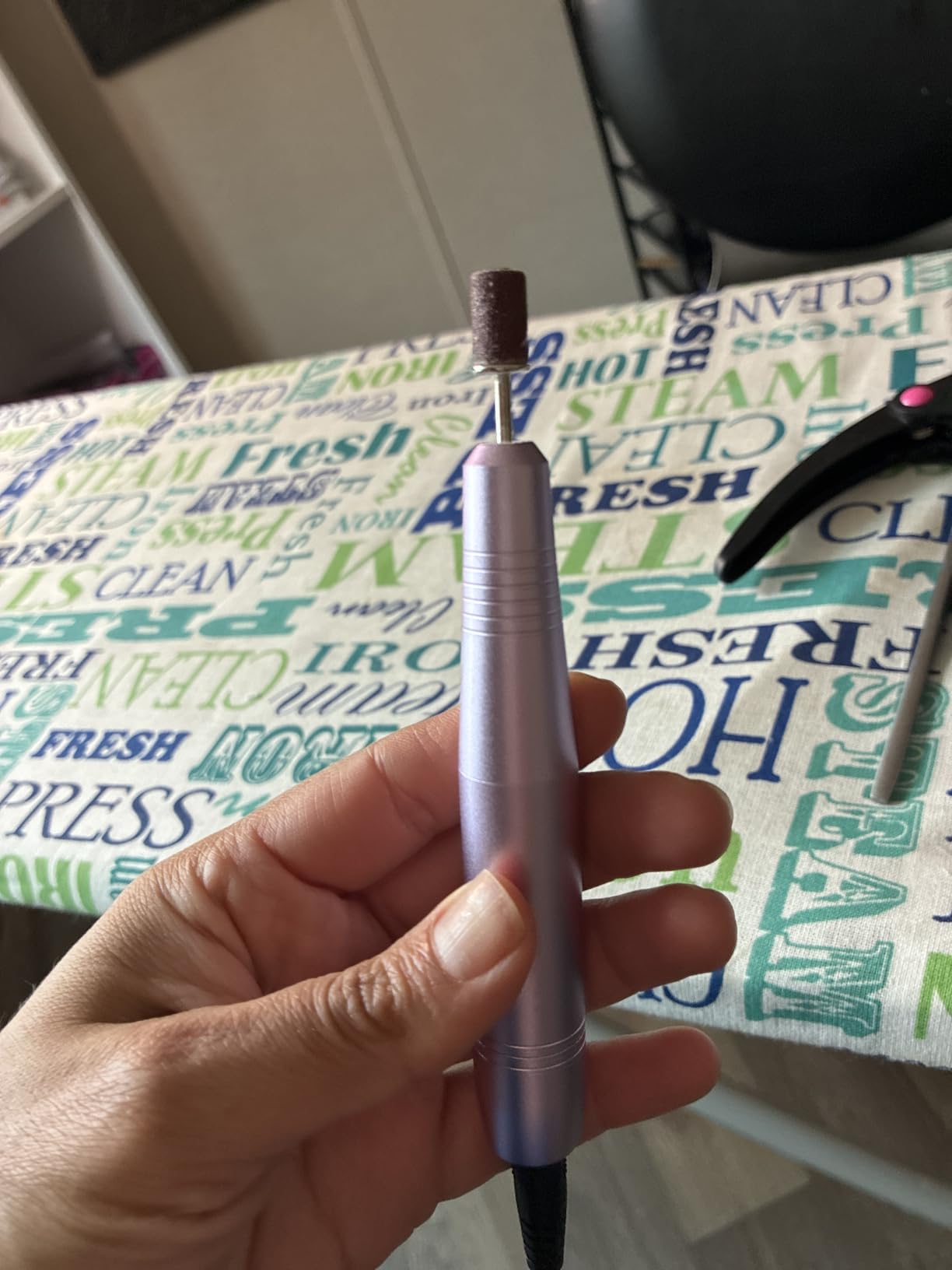 COSLUS C40 Electric Nail Drill Professional, Precise Speed Dial, Purple customer photo 1