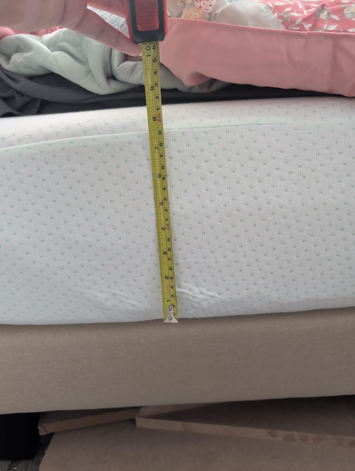 Zinus AZ-BTCM-10F Memory Foam 10 Inch Green Tea Mattress, Full, White customer photo 1