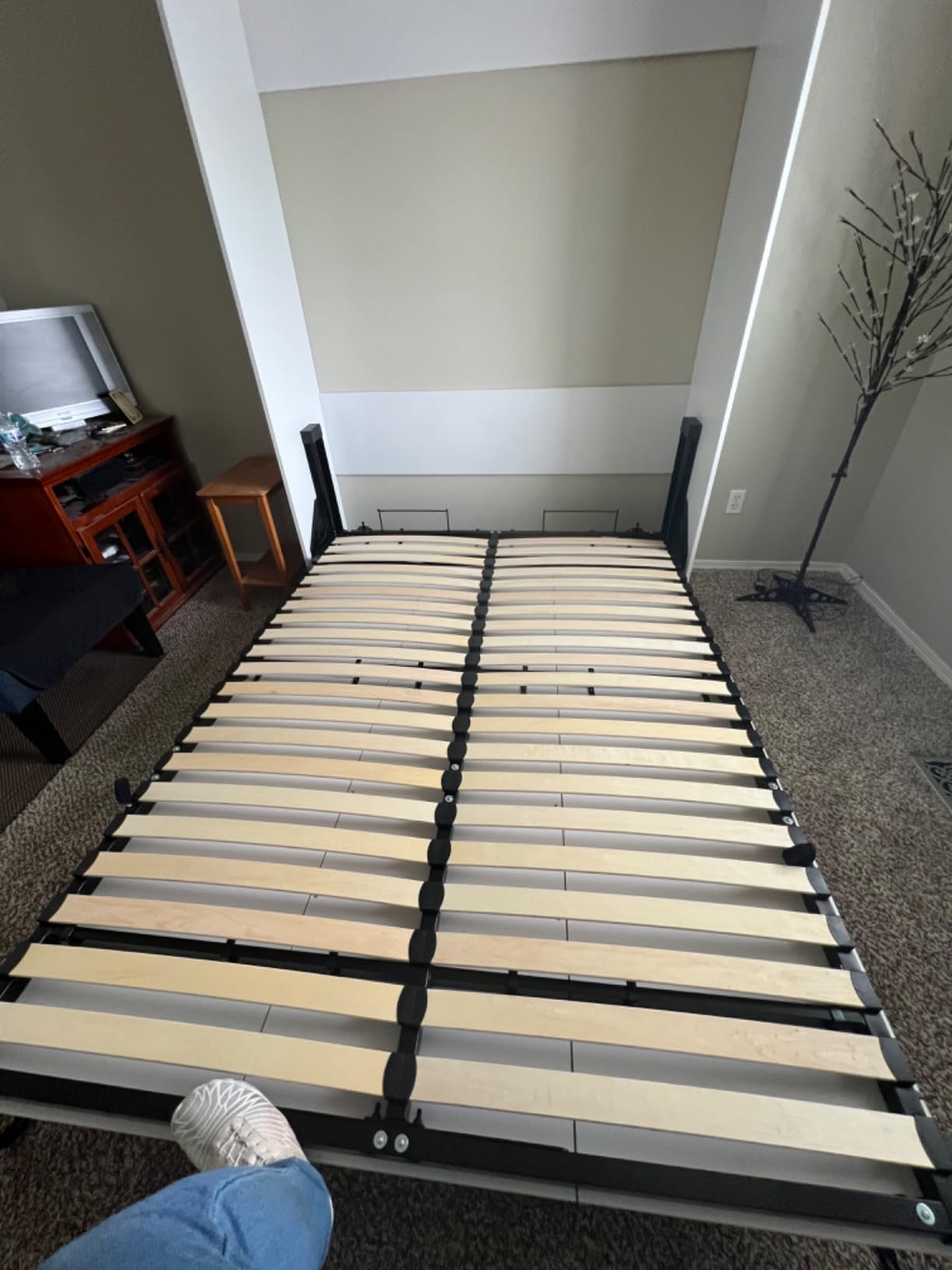 Bestar Full Murphy Bed, White, Claremont, 59W customer photo 2