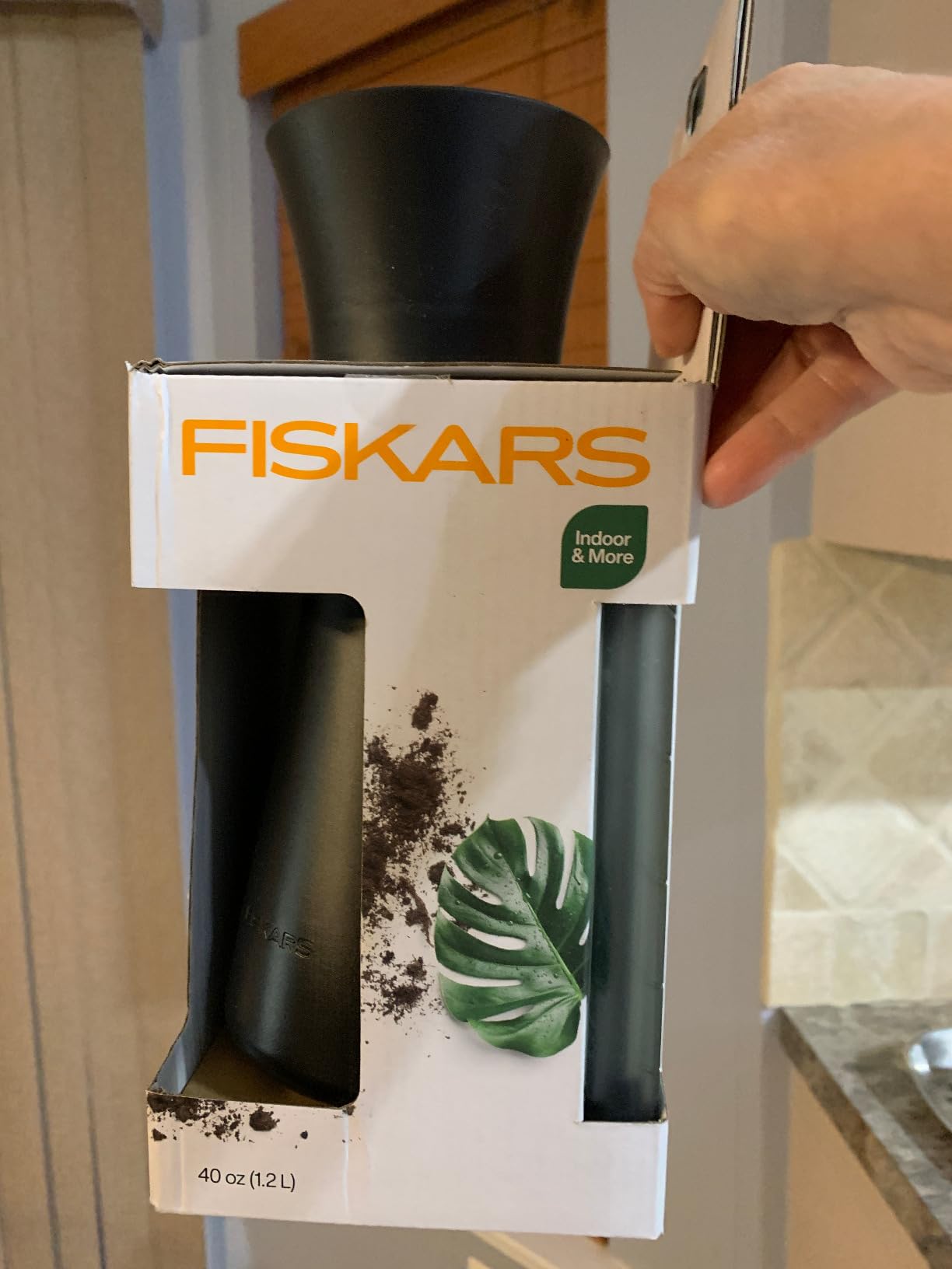 Fiskars 40oz Indoor Watering Can, Long Reach Spout, Anti-Drip Nozzle customer photo 2
