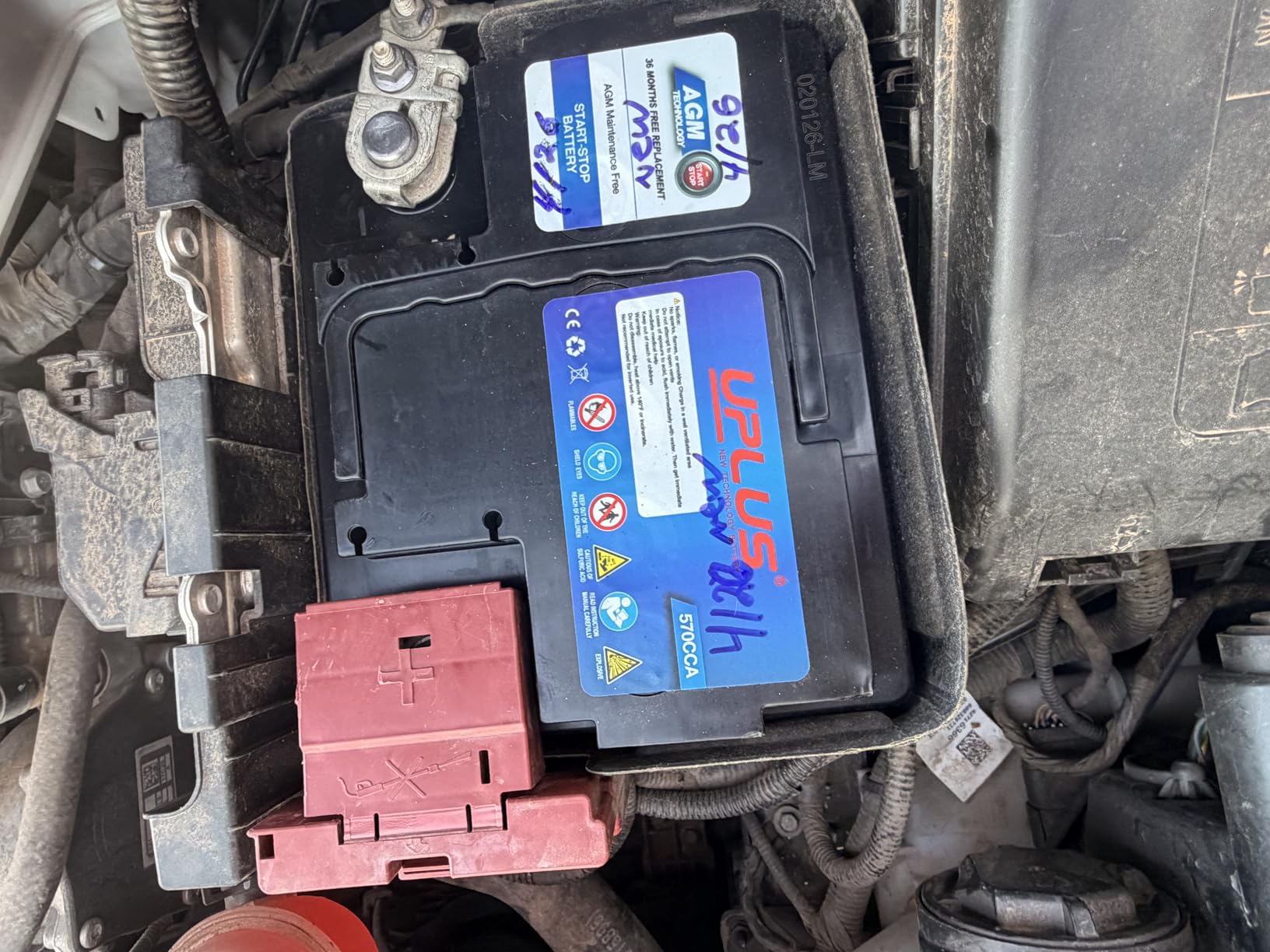 UPLUS BCI Group 49 Car Battery, AGM-L95-UP 12V 95Ah 900CCA 160RC AGM H8 customer photo 1