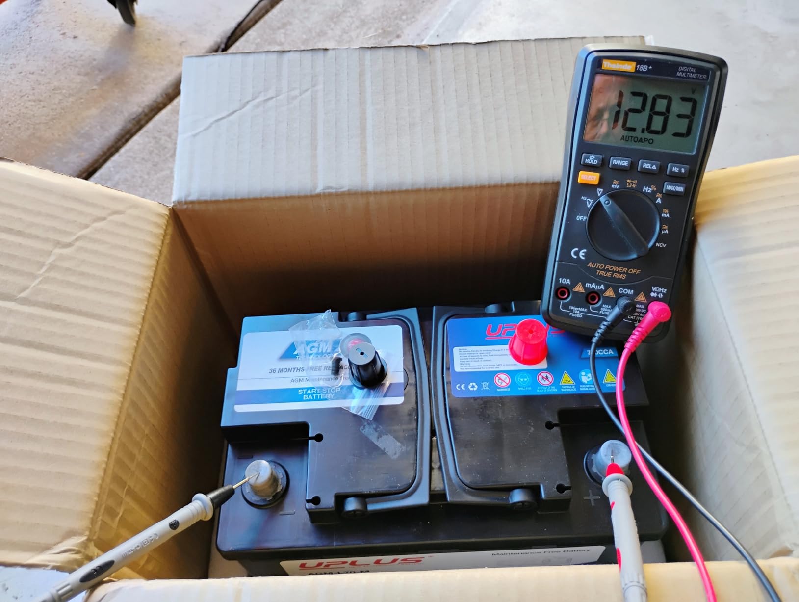 UPLUS BCI Group 49 Car Battery, AGM-L95-UP 12V 95Ah 900CCA 160RC AGM H8 customer photo 2