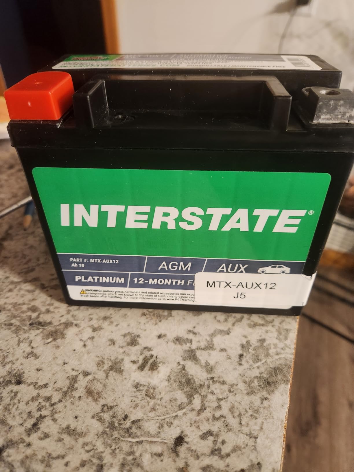 Interstate Batteries Car Battery 12V 68Ah 750CCA Group 65 AGM customer photo 1