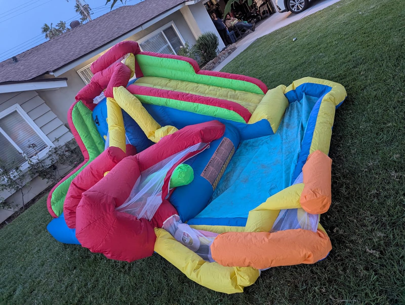 Hongcoral Bounce House, Inflatable Bounce Castle with Blower for Kids, Blow Up Jumping Bouncer with Slide, Climbing Wall, Obstacles, Trampoline, Ball Pit Pool for Indoor Outdoor customer photo 1