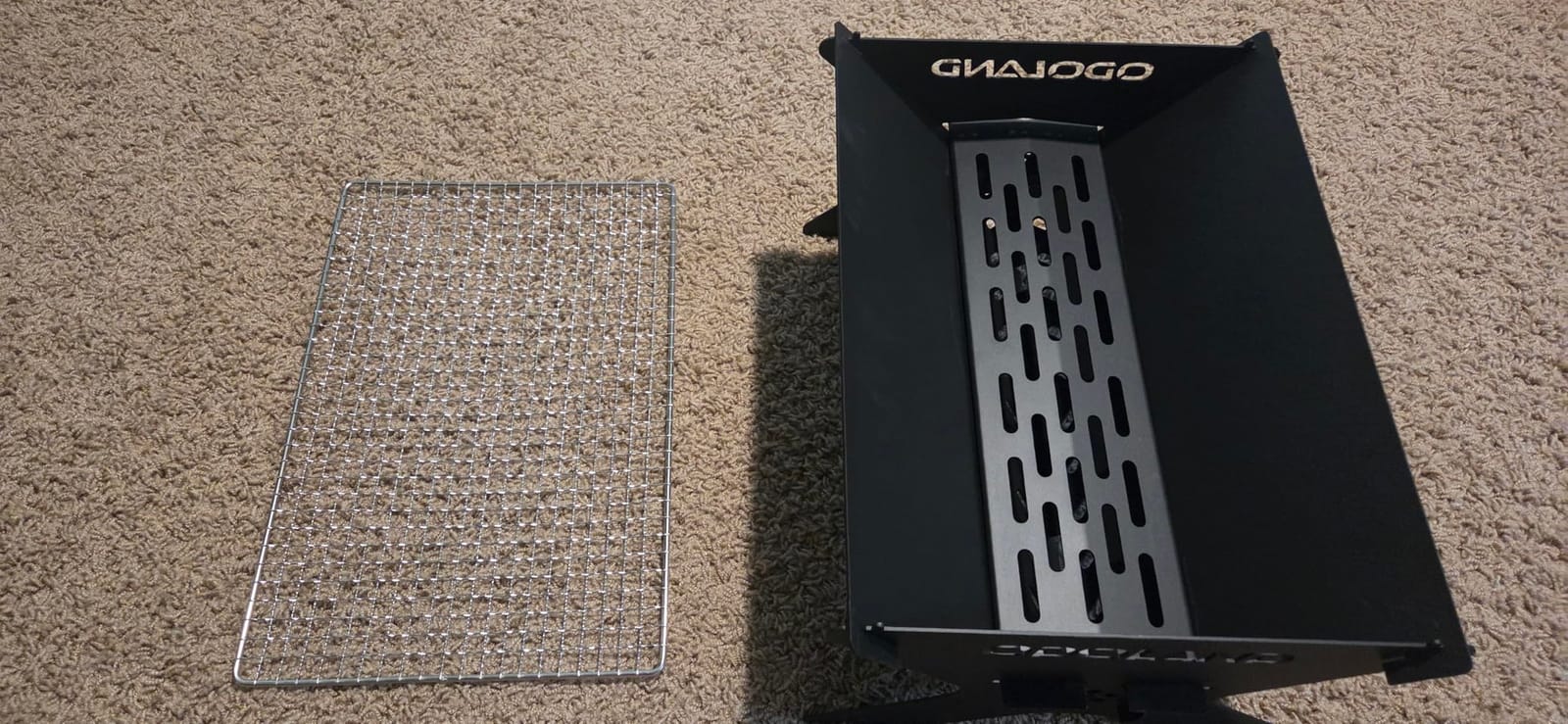 Odoland Portable Folding Charcoal Grills for Outdoor Cooking Bonfire BBQ customer photo 2