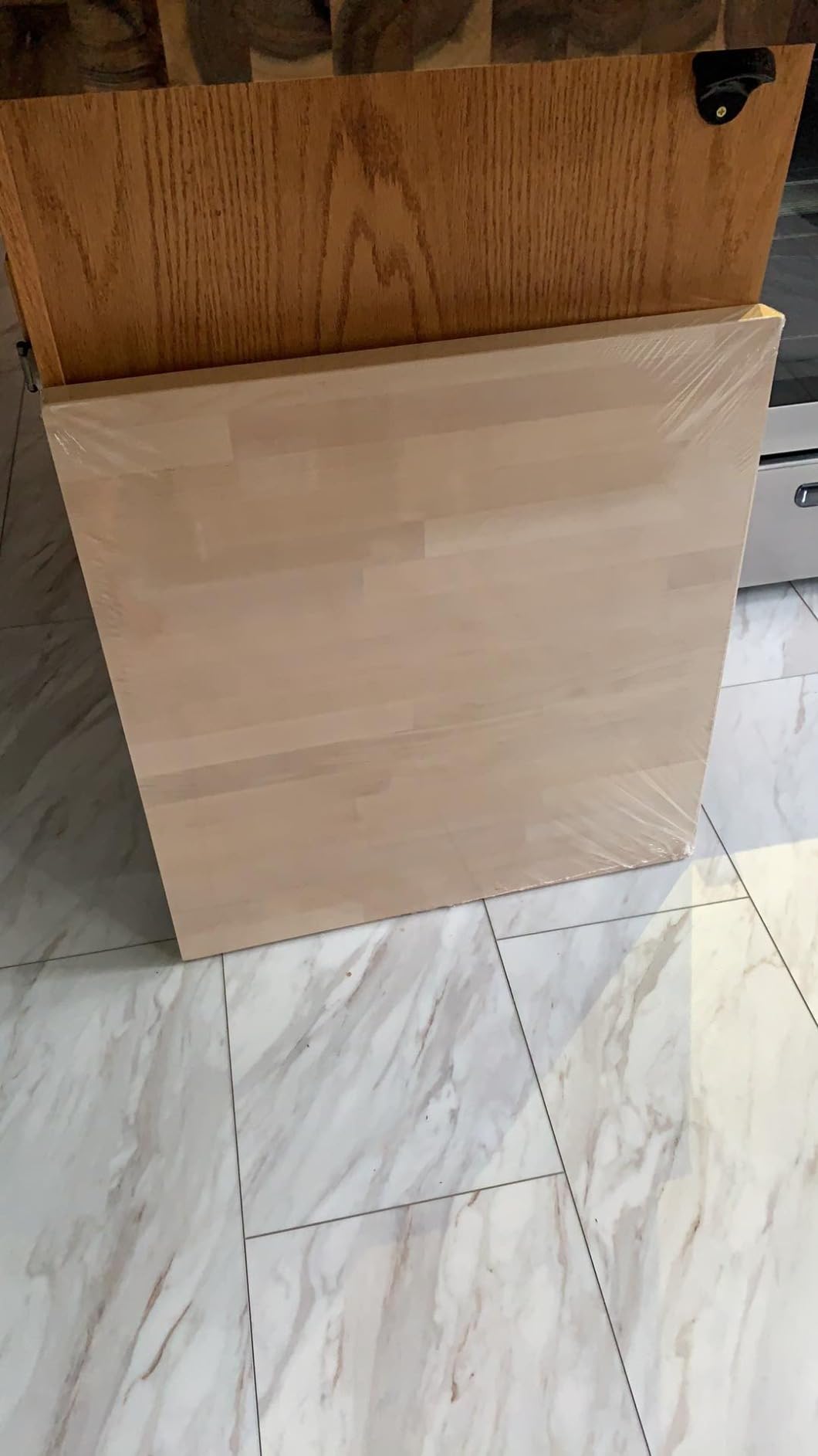 Butcher Block Countertop, Solid Wood Table Top Office Desk Top 42x25x1.5in customer photo 2