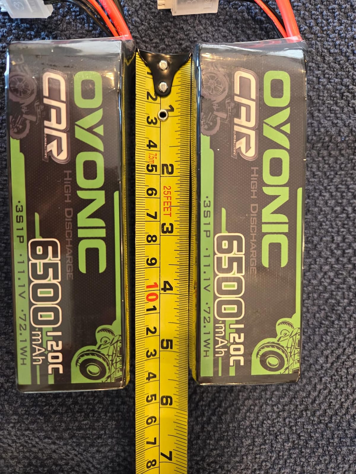 OVONIC 3S LiPo Battery 11.1V 6500mAh 120C with EC5 Plug for RC Car RC Truck Airplane Helicopter Boat Car Racing RC Hobby (2 Packs) customer photo 2