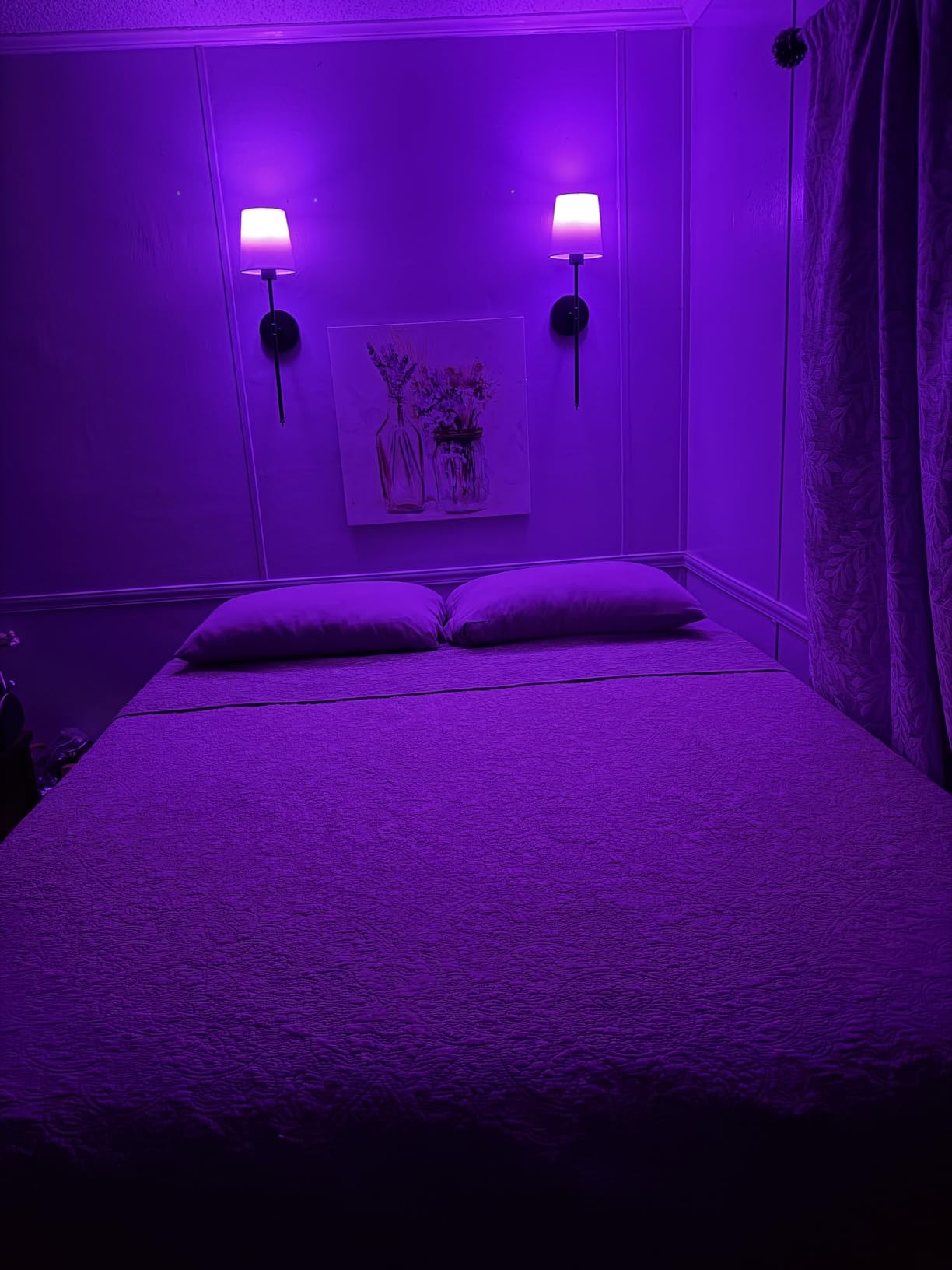 NIORSUN Battery Operated Wall Sconce Set of 2,Gold Rechargeable Wall Lights with 10400mAh Dimmable Bulbs and Remote,10 Colors Wireless Wall Lamps for Bedroom Living Room Hallway Decor customer photo 2