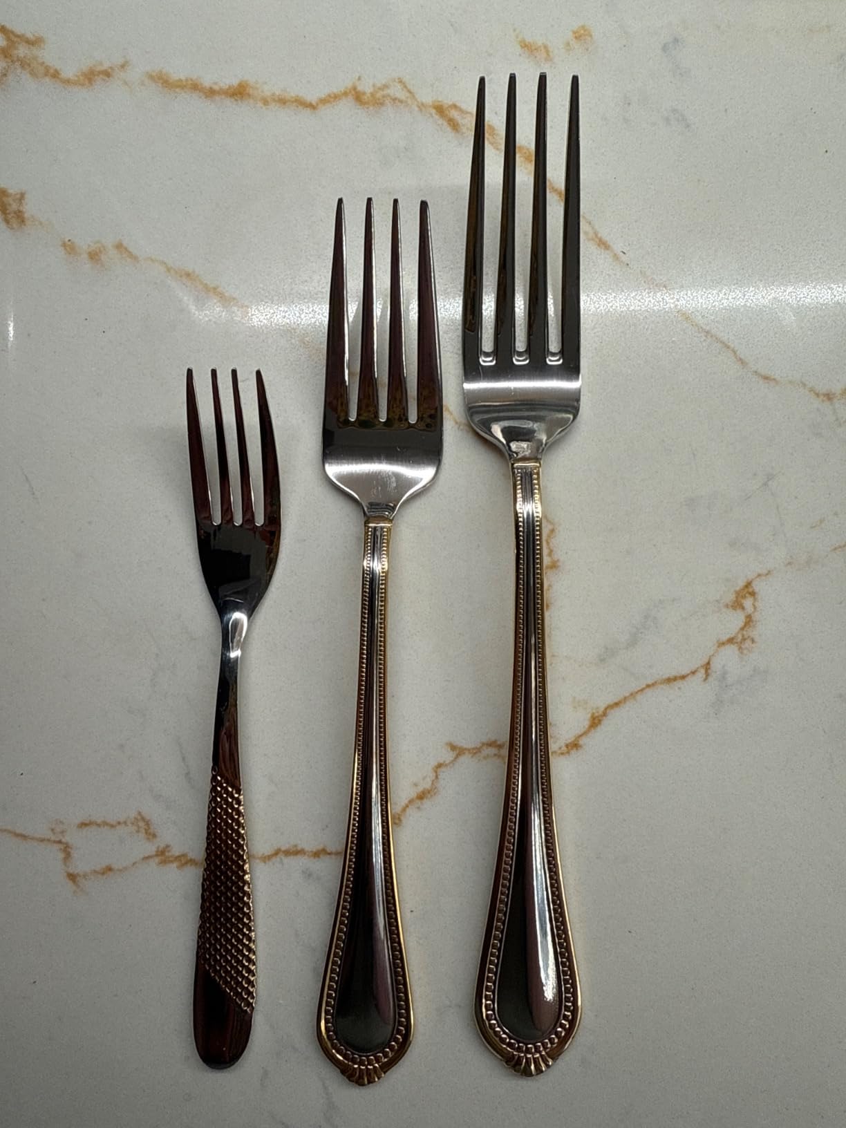 Gold Silverware Set 60-Piece Stainless Steel Flatware Cutlery Set Service for 12 Kitchen Tableware Utensil Set Includes Knives Spoons Forks For Home Kitchen Restaurant customer photo 2