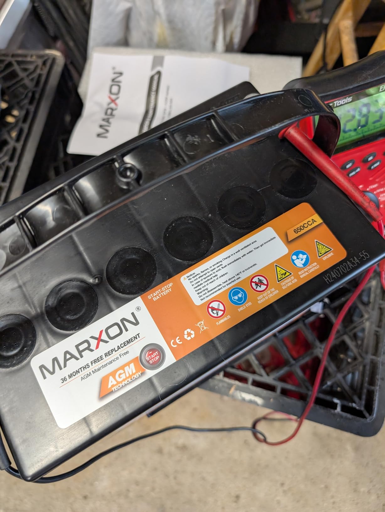 MARXON Group 47 H5 L2 Car Battery 12v 60AH 660CCA AGM Maintenance Free customer photo 1