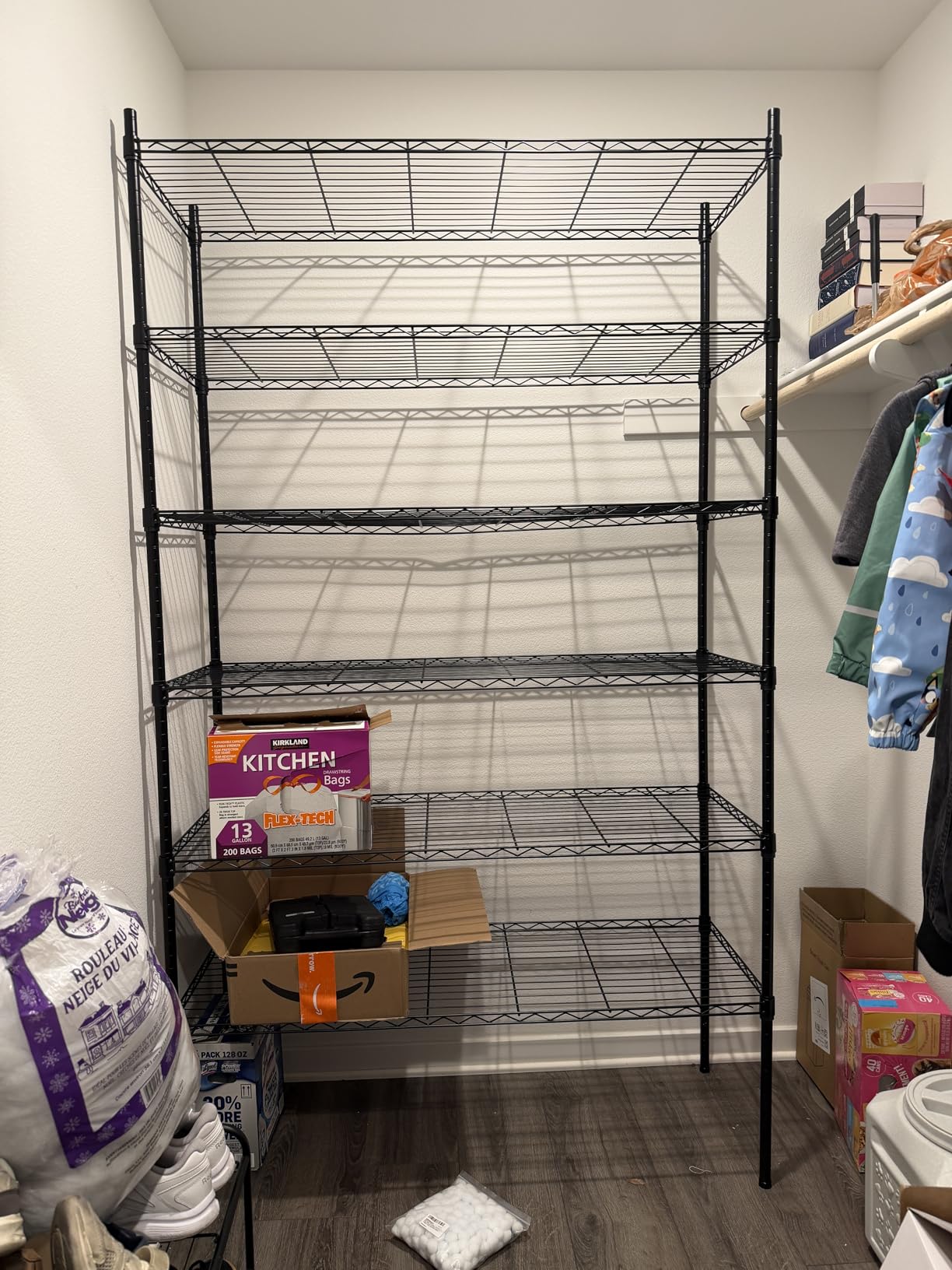 M MZG 1750 LBS Storage Shelves 5-Tier Utility Shelving Unit Steel Organizer Wire Rack for Home,Kitchen,Office,Garage, Capacity 17.7