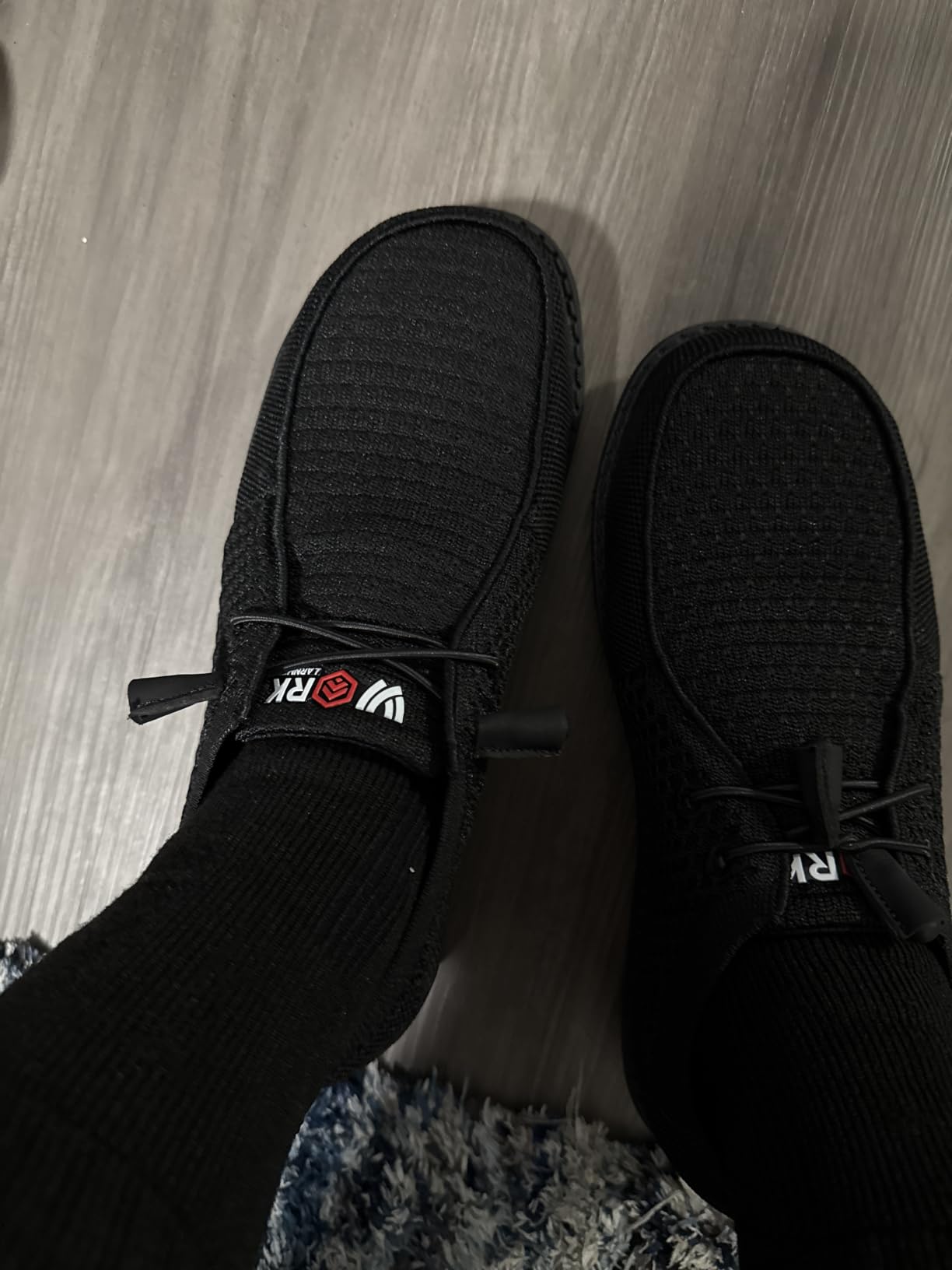LARNMERN Steel Toe Loafers Women Slip On Work Safety Shoes Walking Sneakers customer photo 2