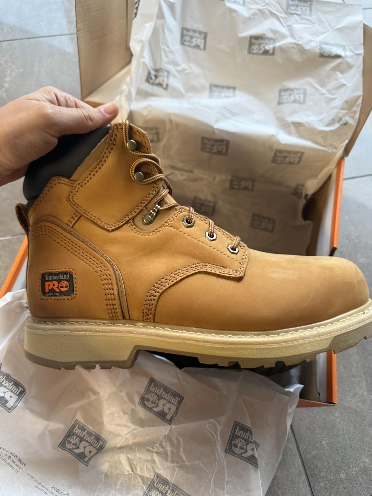 Timberland PRO Men's Pit Boss 6 Inch Steel Safety Toe Industrial Work Boot customer photo 1