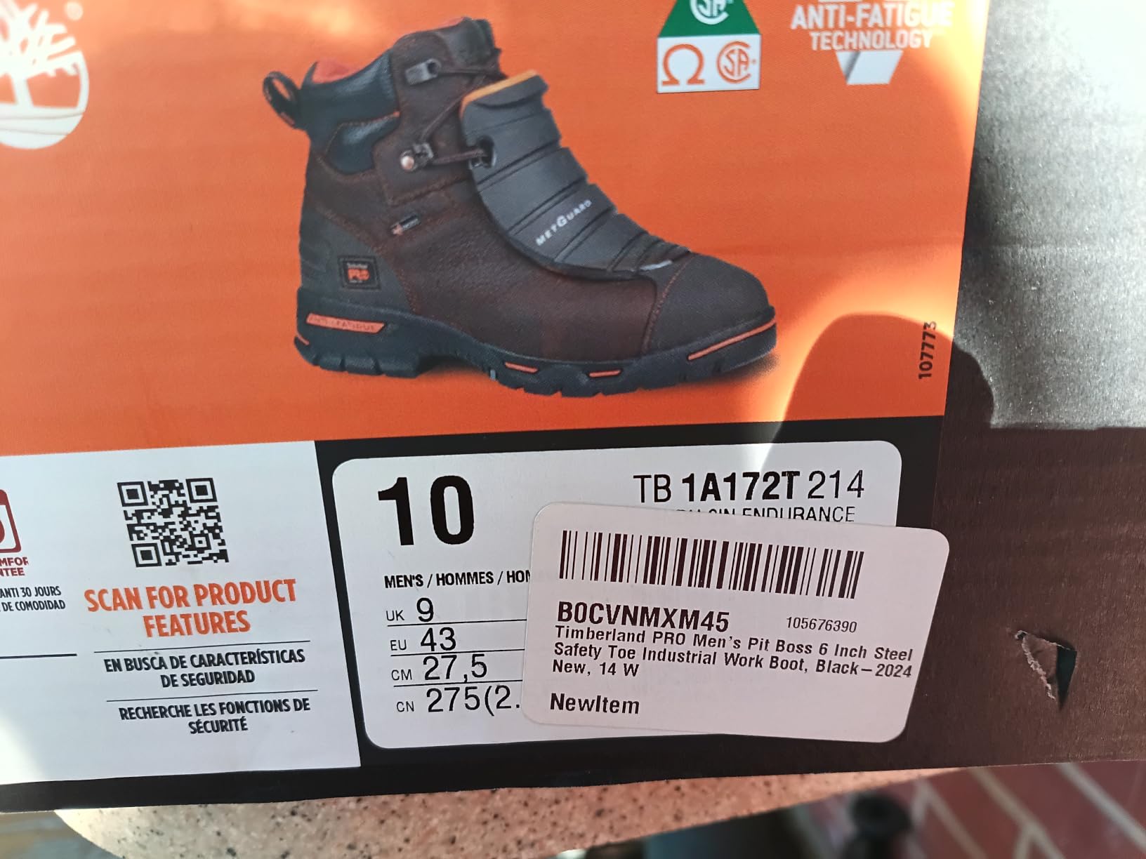 Timberland PRO Men's Pit Boss 6 Inch Steel Safety Toe Industrial Work Boot customer photo 2