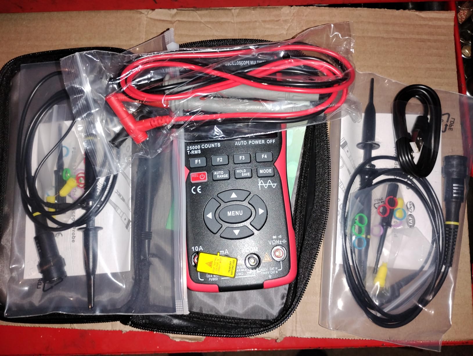 3 in 1 Handheld Oscilloscope Automotive Dual Channel 50MHz with Digital Multimeter and Signal Generator customer photo 2