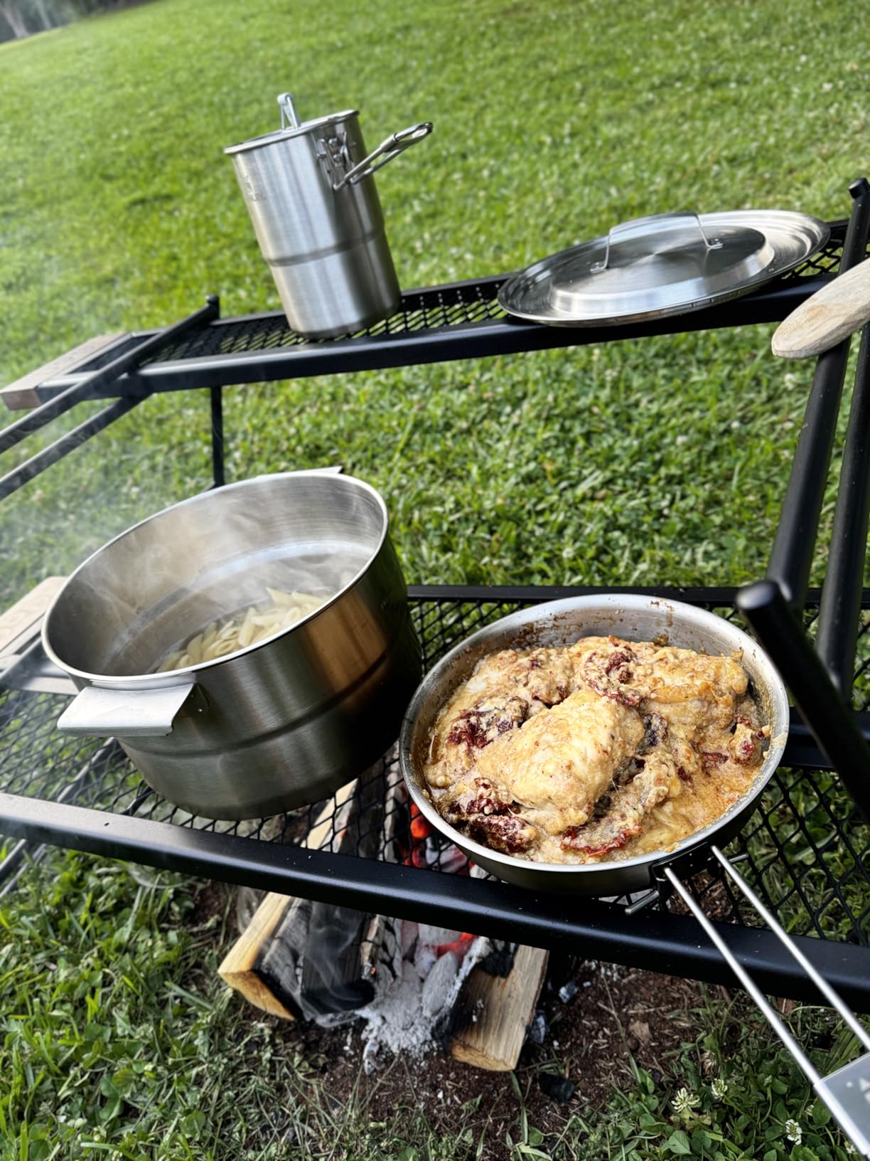 Stanley Wildfare Core 26-Piece Complete Camp Kitchen Cook Set | 4 qt Pot with Lid, 8in Fry Pan | 4 Table Settings, Plates, Bowls, Utensils | Camping Essentials for Your Camp Kitchen | BPA-Free customer photo 1