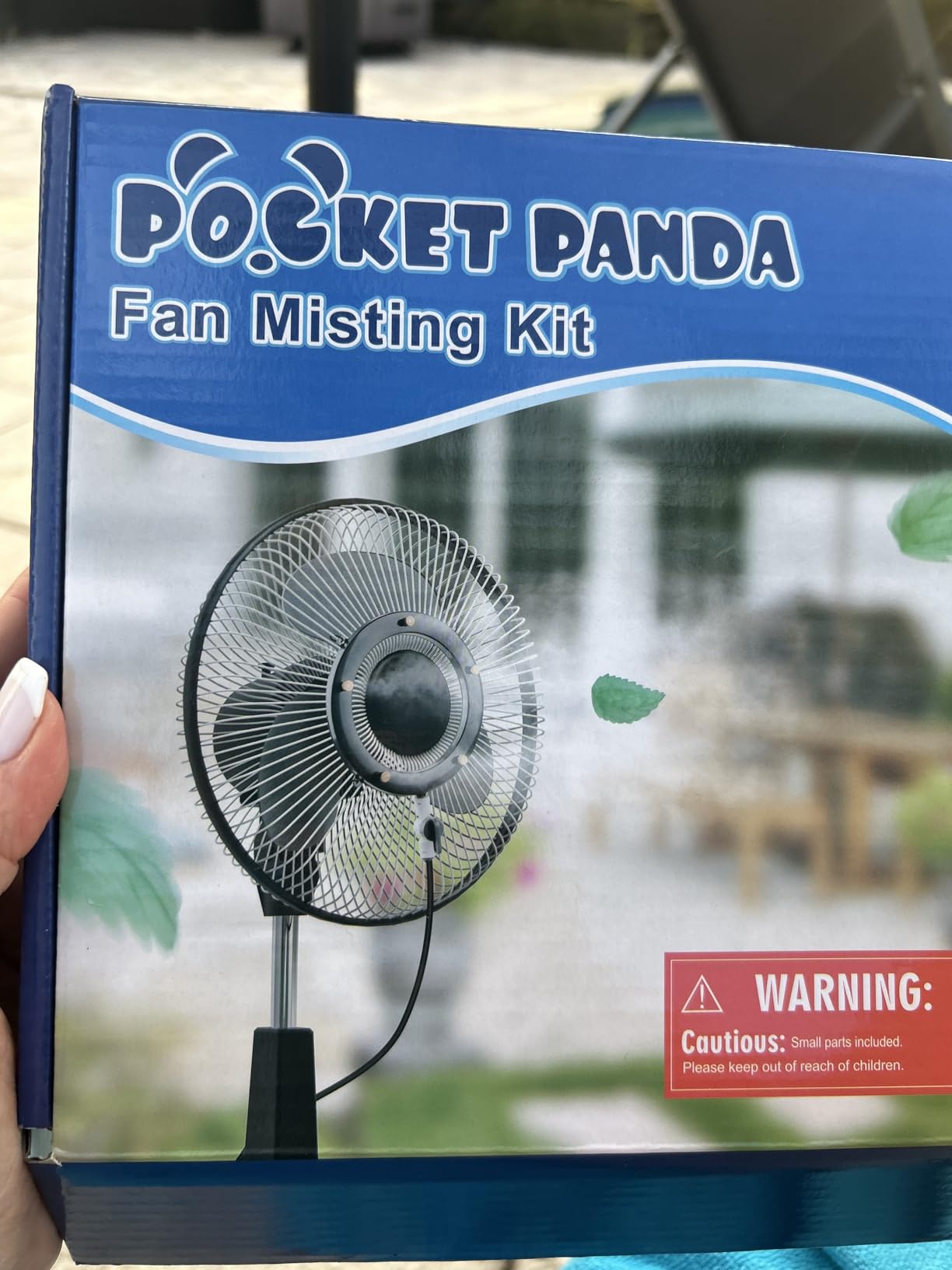 POCKET PANDA Fan Misting Kit. Fan Misters for Cooling Outdoor customer photo 2
