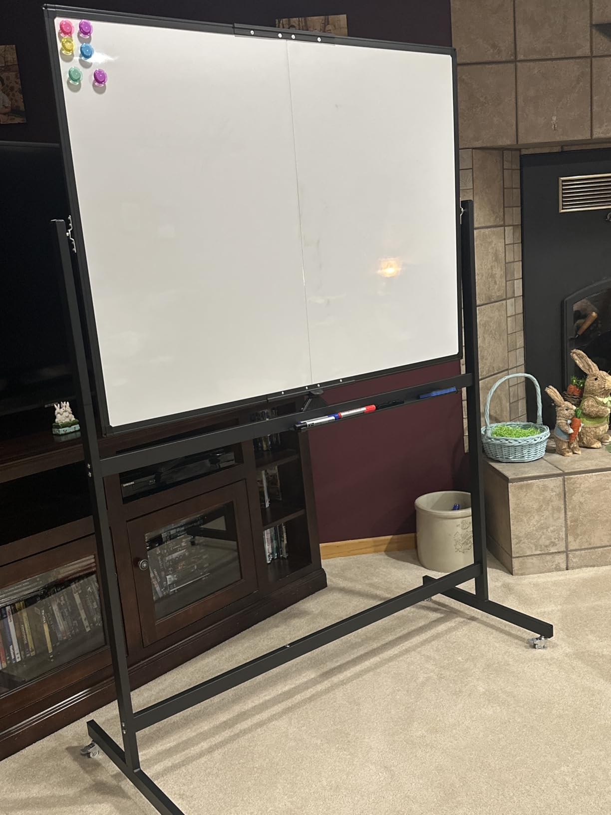 Maxtek Rolling Whiteboard 48 x 36 in Large Magnetic White Board on Wheels customer photo 1
