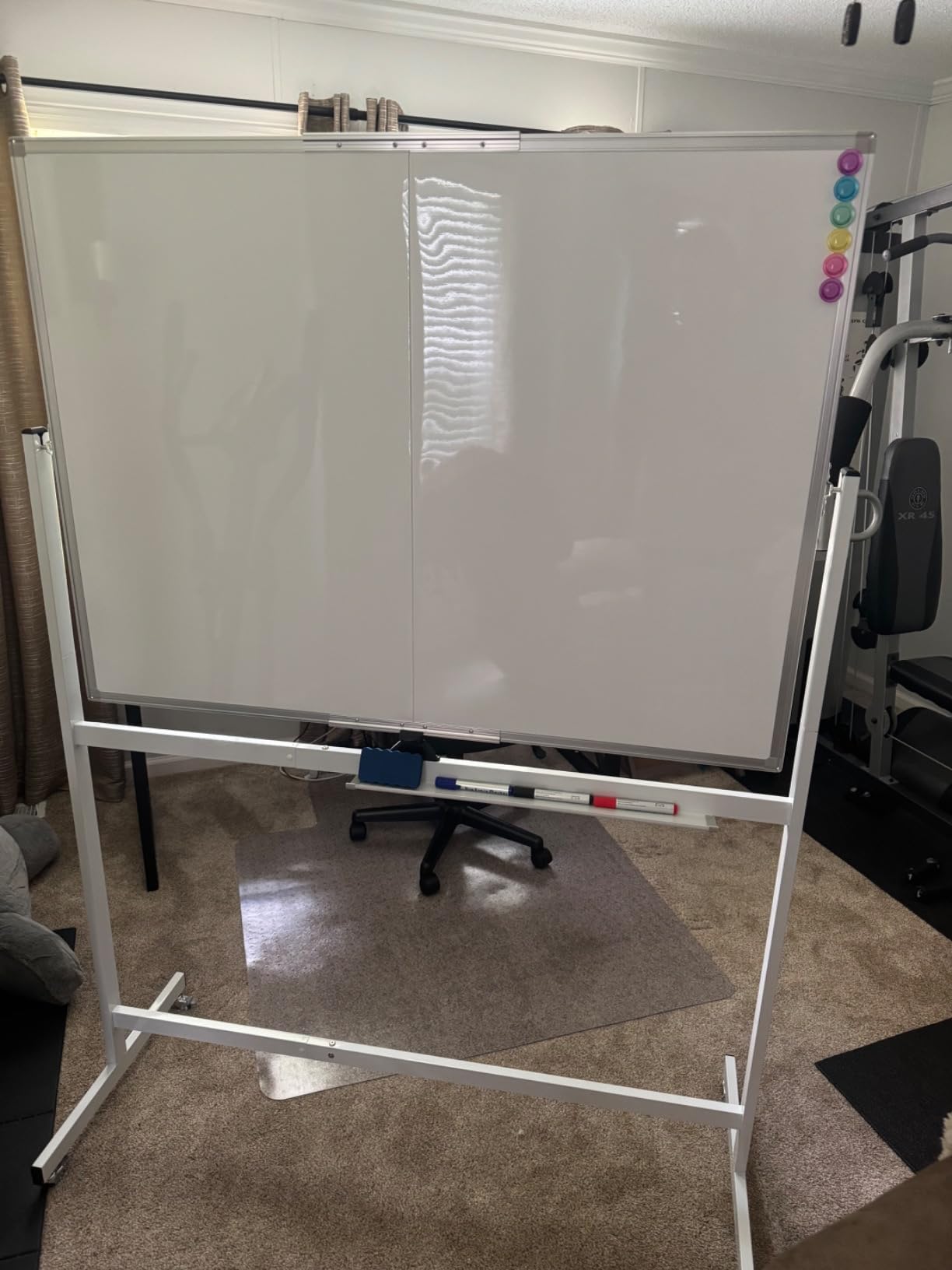 Maxtek Rolling Whiteboard 48 x 36 in Large Magnetic White Board on Wheels customer photo 2