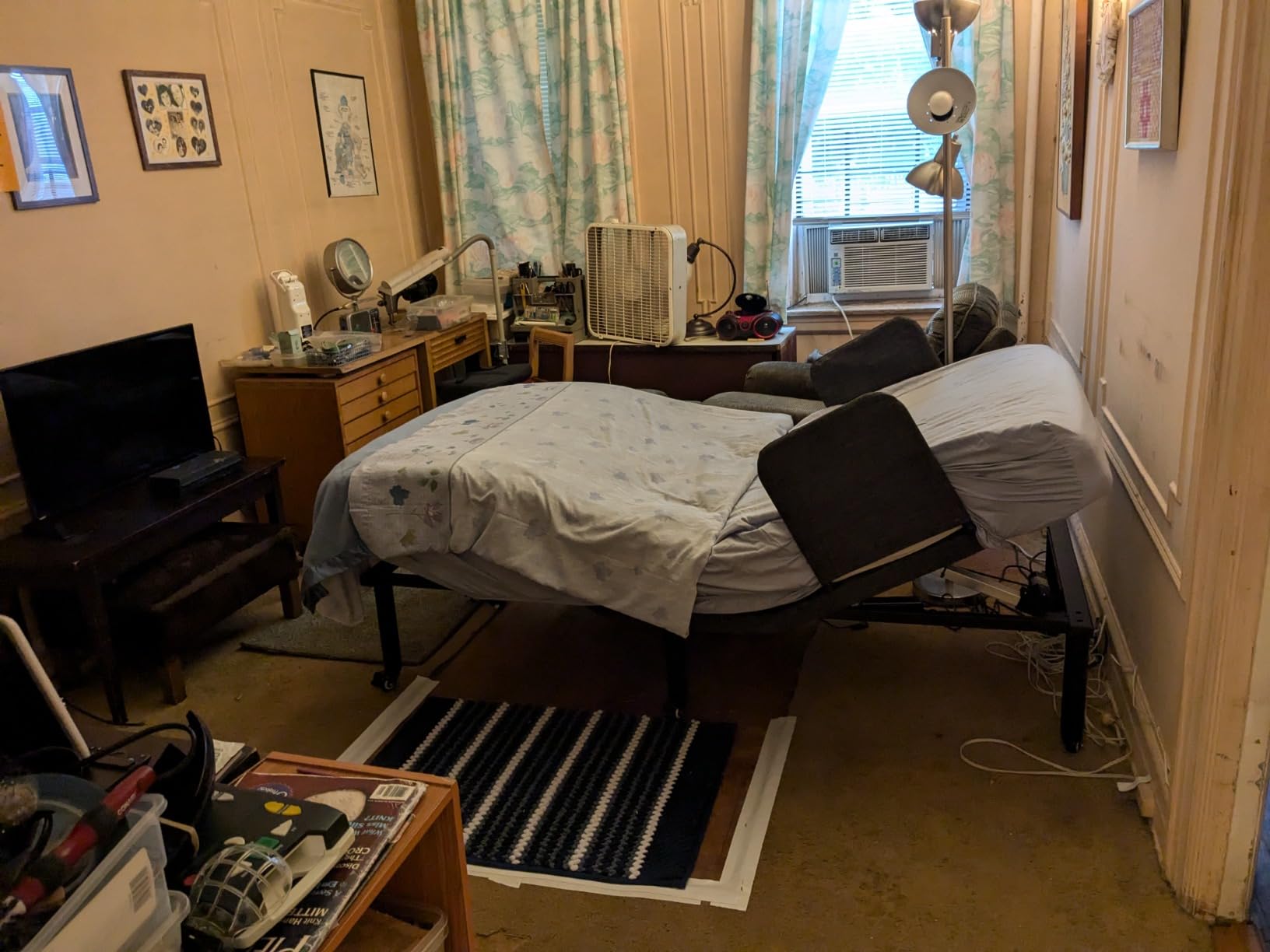 ESHINE Adjustable Bed with 6” Hospital Mattress and Rails, Wireless Remote customer photo 1