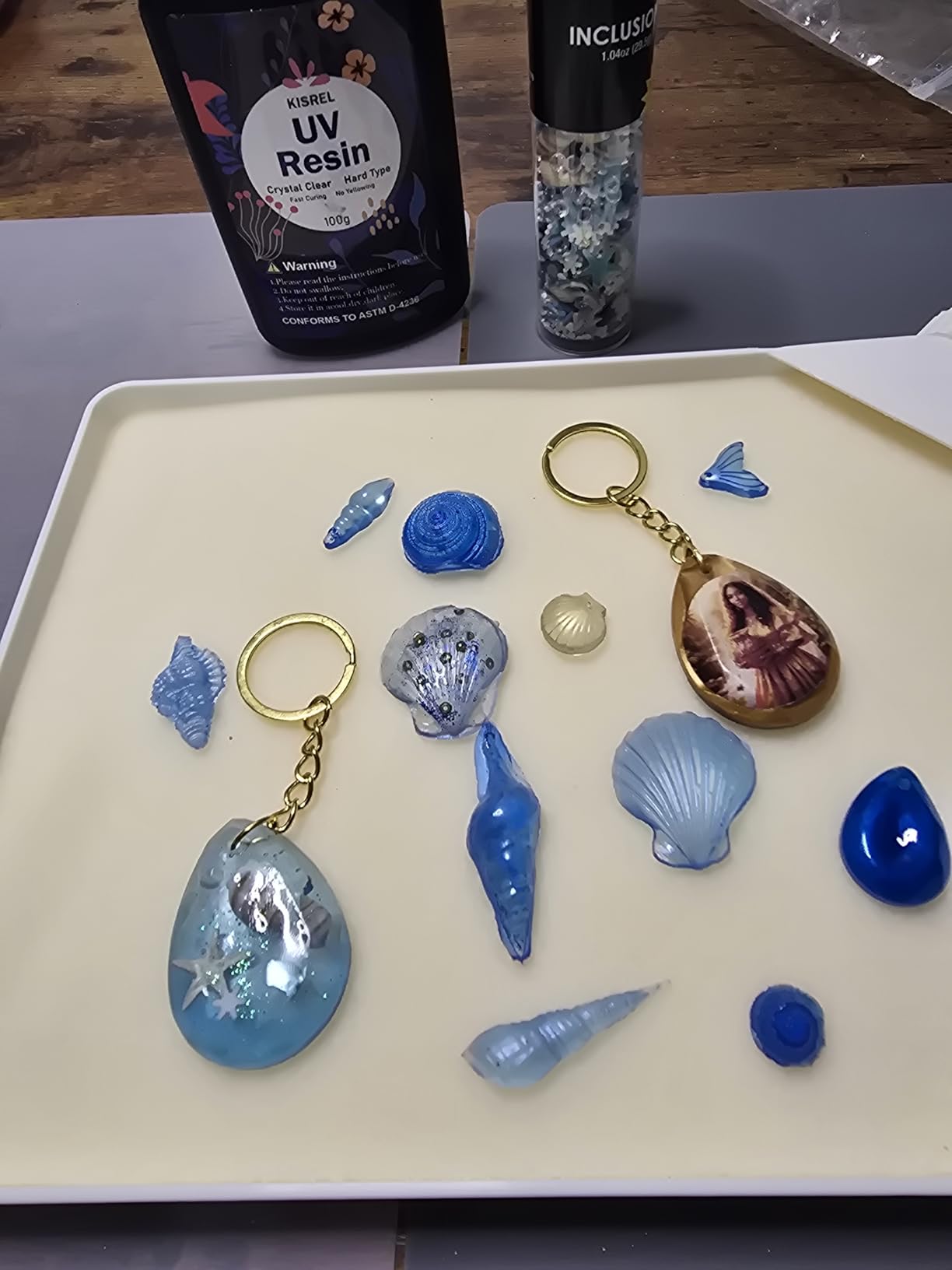 KISREL 300g UV Resin Jewelry Making Kit, Resin with Light and Molds customer photo 2