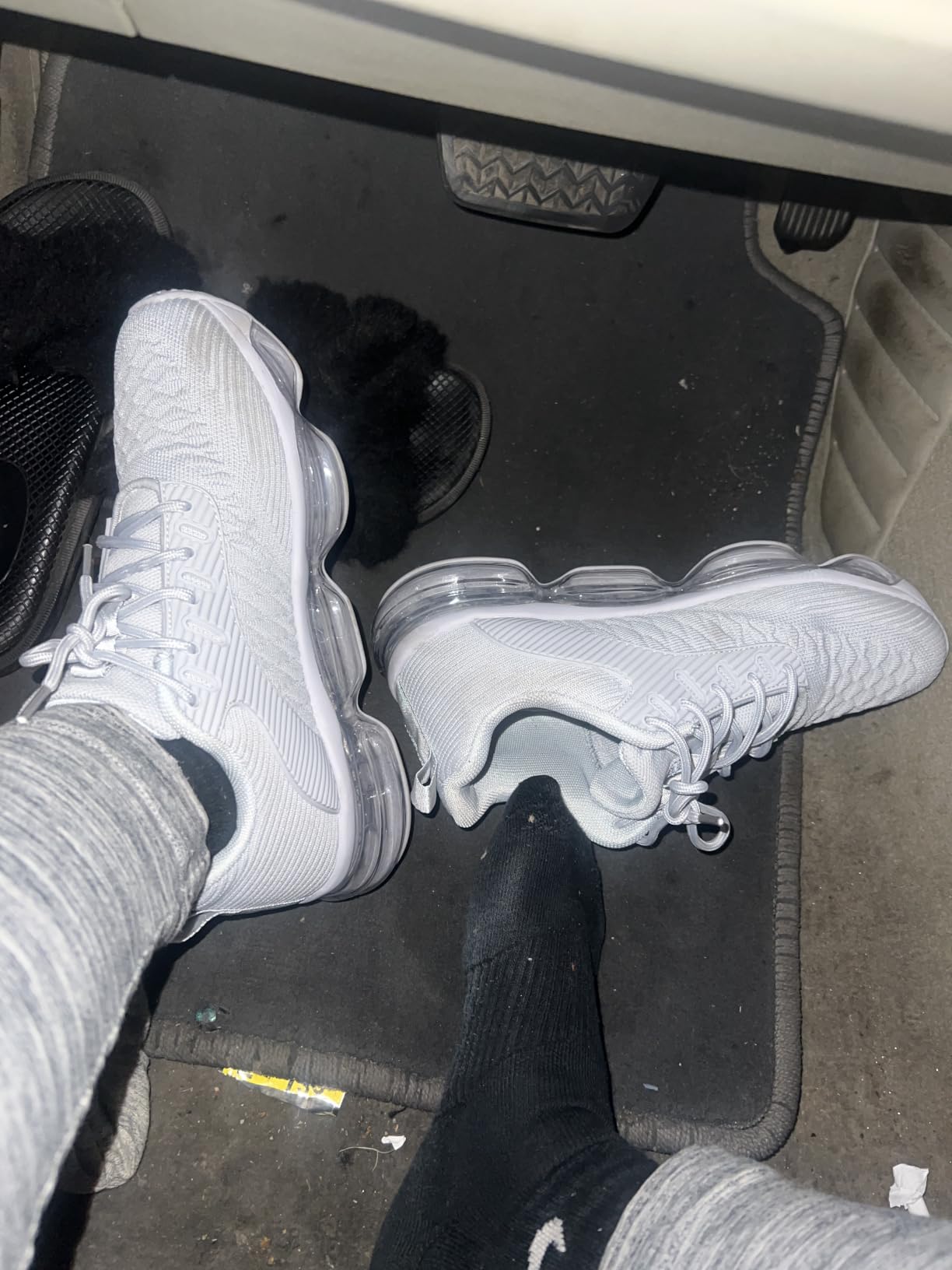 Luogoks Womens Walking Running Shoes Air Cushion Basketball Sneakers Fashion Tennis Breathable Sport Gym Fitness Cross Trainers Shoes customer photo 1