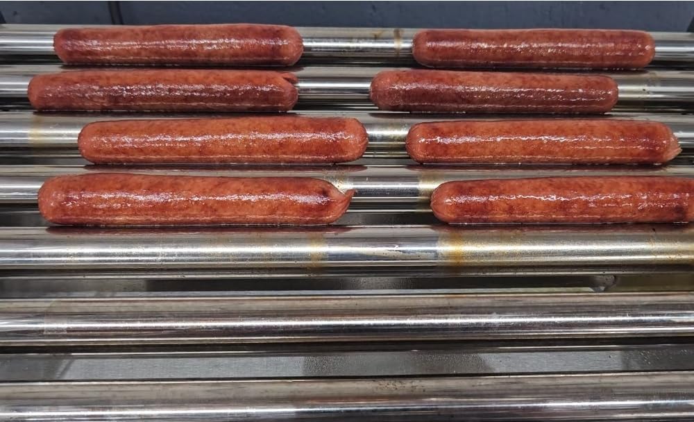 CROSSON Hot Dog 7 Roller with Bun Warmer&Transparent Sneeze Guard,Commercial 7 Nonstick 304 Roller Grill Cooker Machine customer photo 2