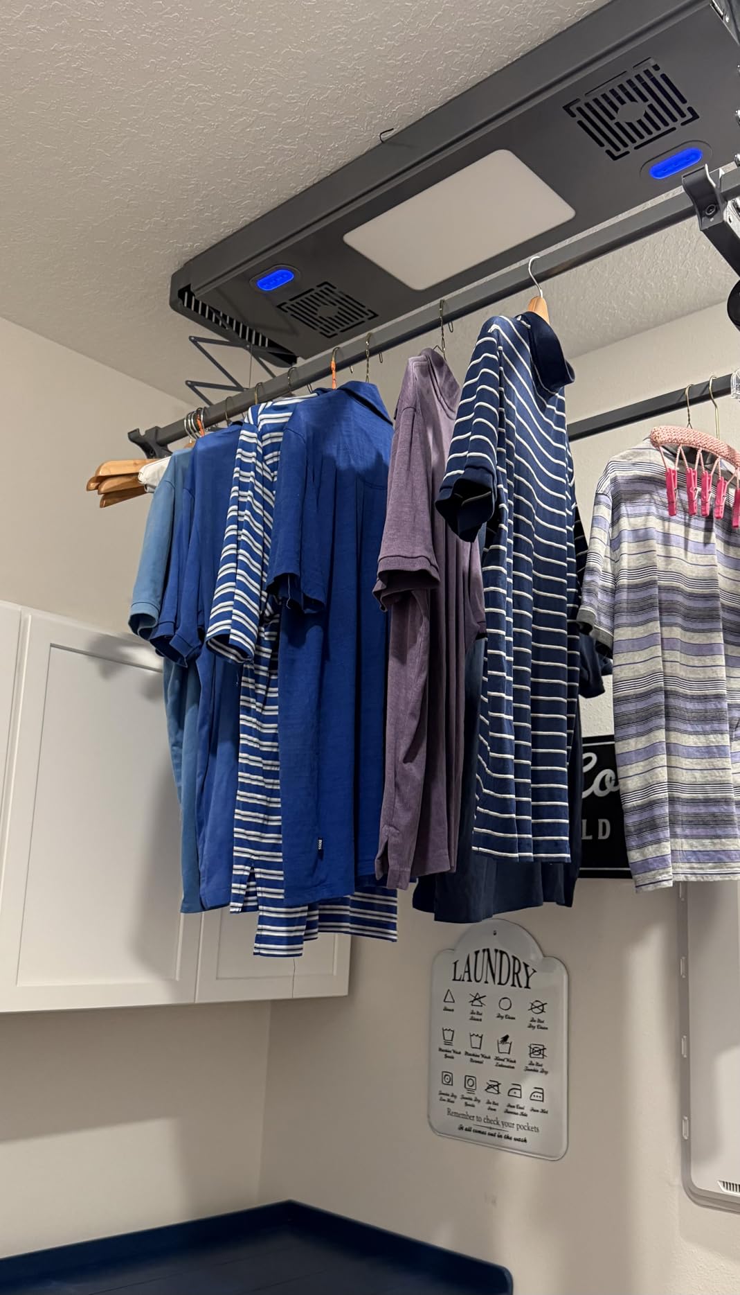 Electric Ceiling Clothes Drying Rack,with Drying/Remote 110V-120V customer photo 1