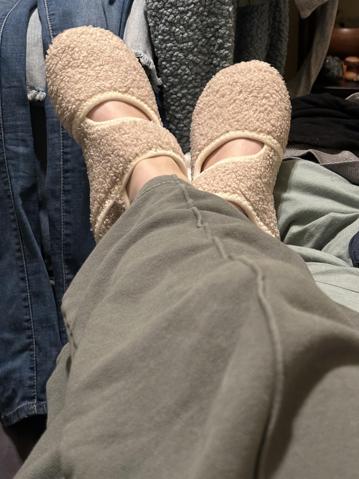 Comfy House Slippers for Women & Men - Wide Diabetic Sock Slippers, Soft & Cozy Barefoot House Shoes customer photo 1