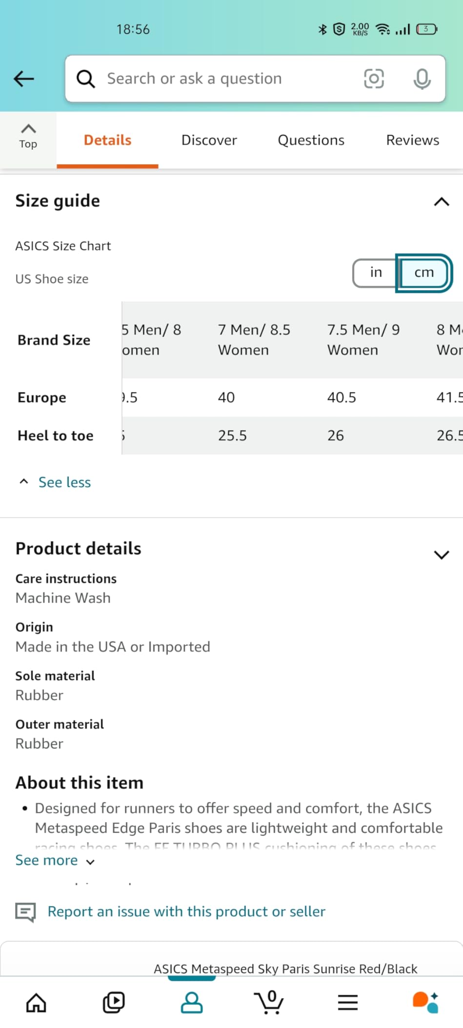 ASICS Unisex Adult METASPEED Edge Shoes customer photo 1