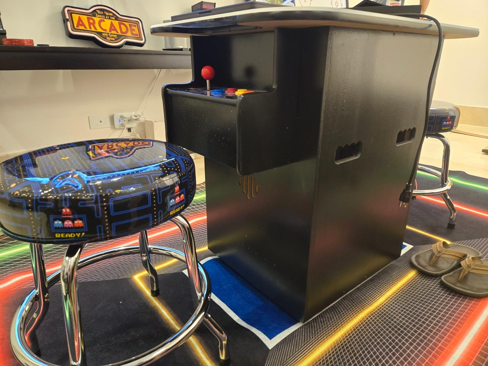 Doc and Pies Arcade Factory 60-Game Full Size Cocktail Arcade Machine – 2 Player Retro Arcade Table with LCD Screen, Joysticks & Buttons – Classic Arcade Cabinet for Home or Game Room customer photo 1