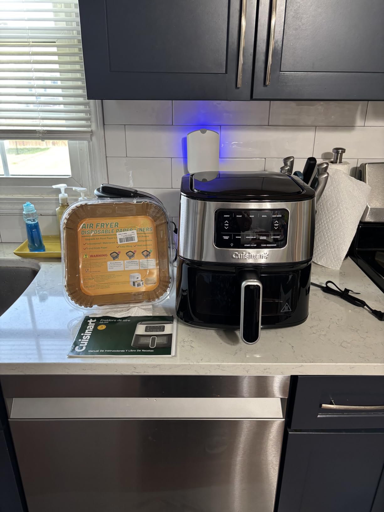 Cuisinart Air Fryer, 4.5-Quart Basket Fryer with 4 Cooking Functions to Air Fry, Roast, Bake, and Keep Warm, 4 Airfryer Presets, Dishwasher-Safe Parts, AIR-160NAS, Stainless Steel & Black customer photo 2