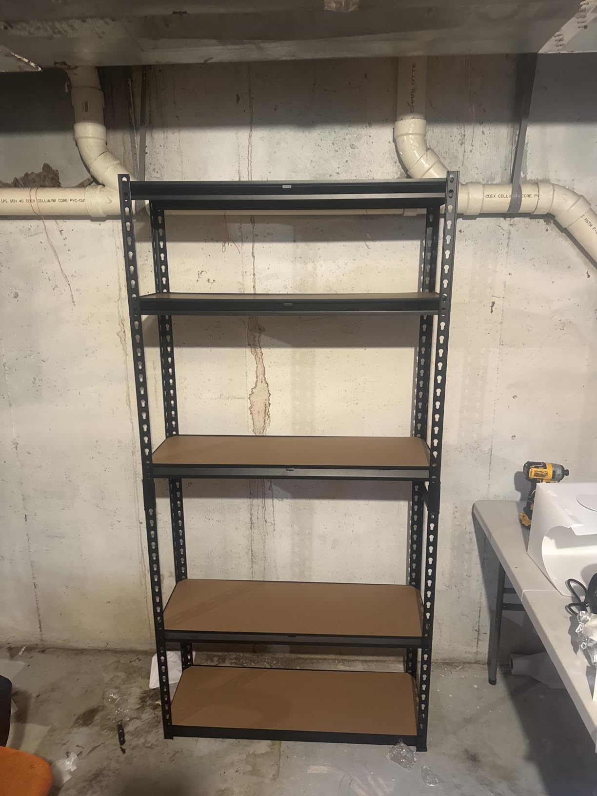 REIBII 4 Pack Garage Shelving for Warehouse, Heavy Duty Metal Shelving customer photo 2
