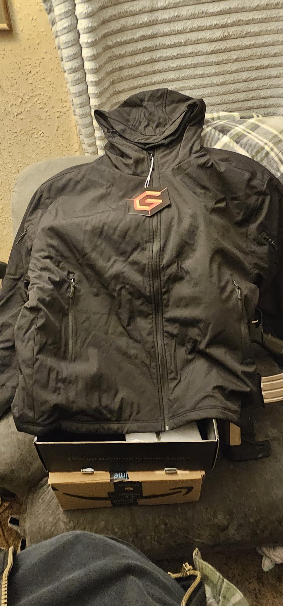 Wulcea Graphene Heated Soft Shell Jacket for Men 12V 18400mAh Large Capacity customer photo 1