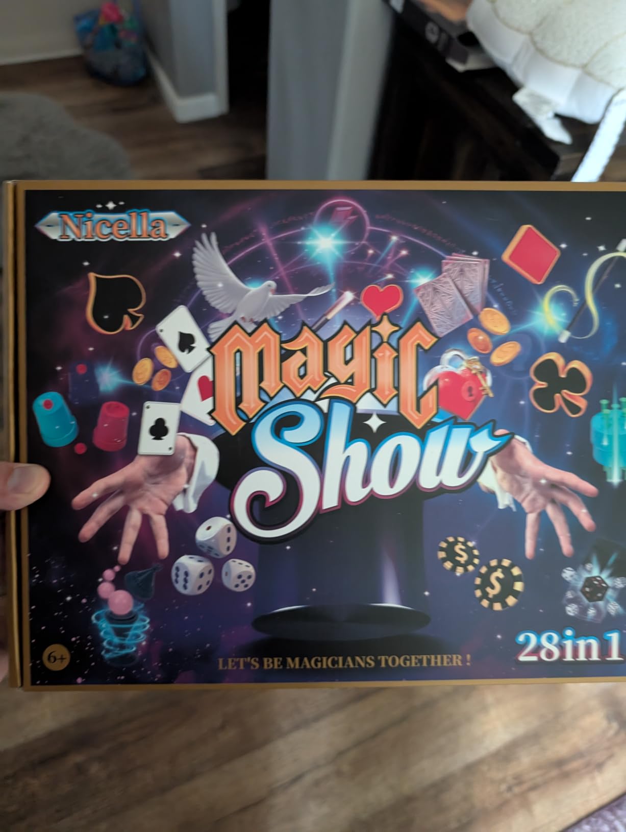 Nicella Magic Kit - 208+Magic Tricks for Kids Age 6-8, Magic Set with Manual and Video for Beginners and Kids, Christmas Halloween Birthday Gifts Toys for Ages 6 7 8 9 10 11 12 Years Old Boys Girls customer photo 1