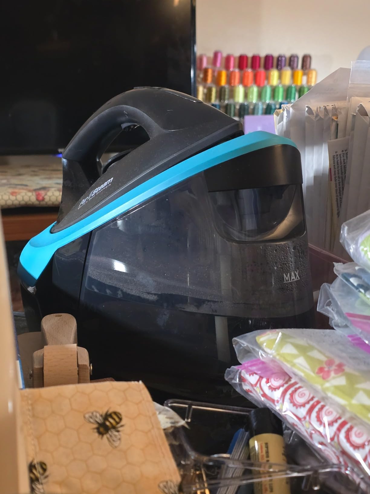 PurSteam Steam Station, Steam Iron with 50.7oz Water Tank, Fast Heat Up, customer photo 1
