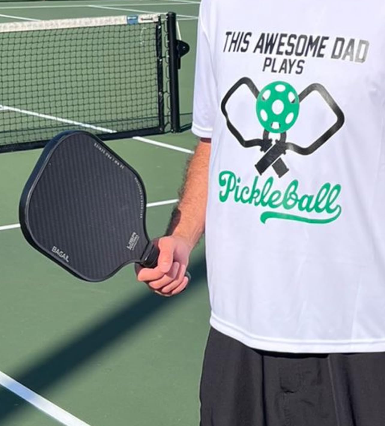 BAGAIL Pickleball Paddles, USAPA Approved Fiberglass Surface Pickleball Set, Lightweight Pickle Ball Rackets with 4 Balls, 1 Bag, Designed in California for Traction and Stability customer photo 1