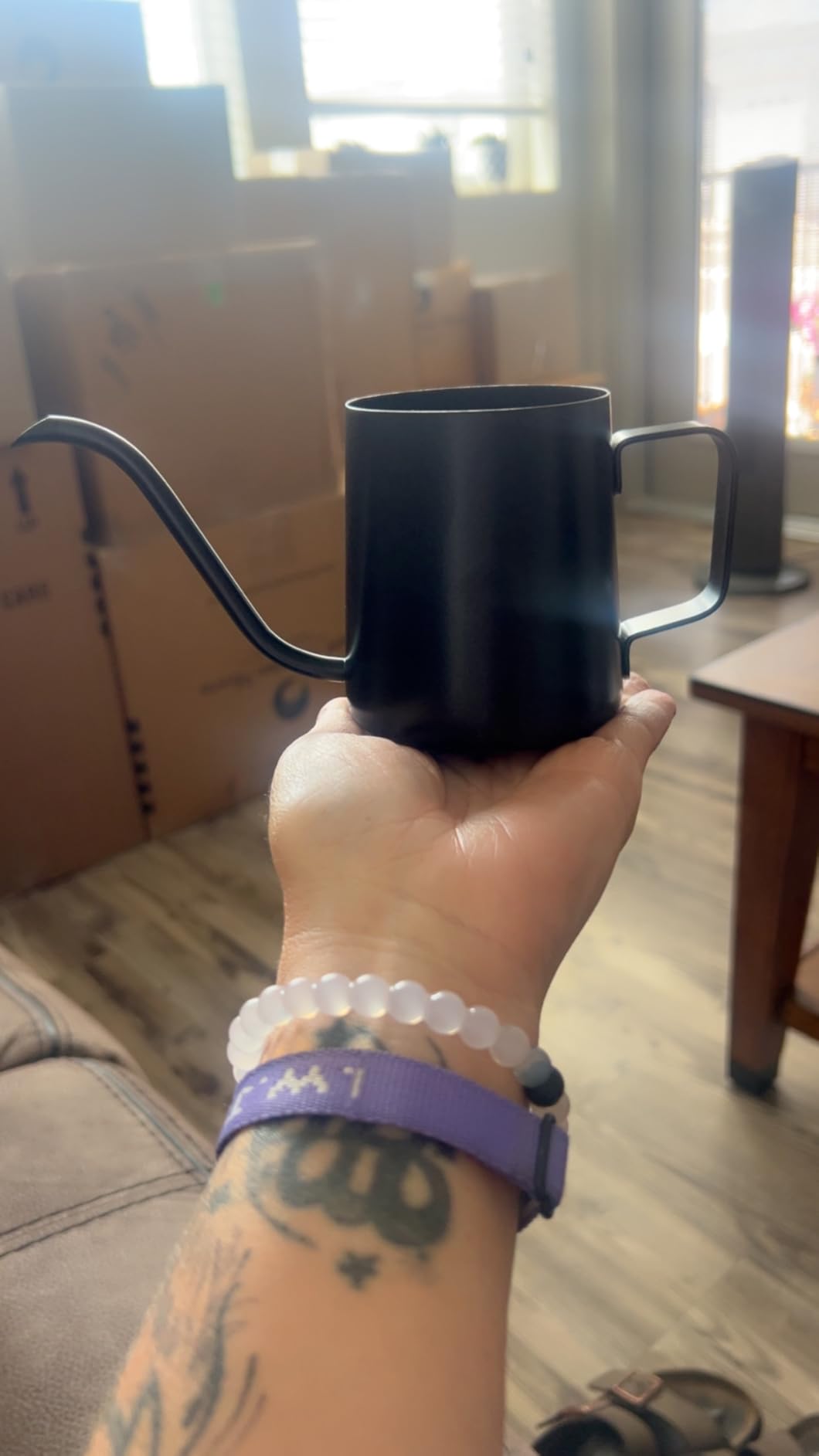 Watering Can Indoor Plants, Small Plant Watering Can, 12 oz, Black customer photo 2