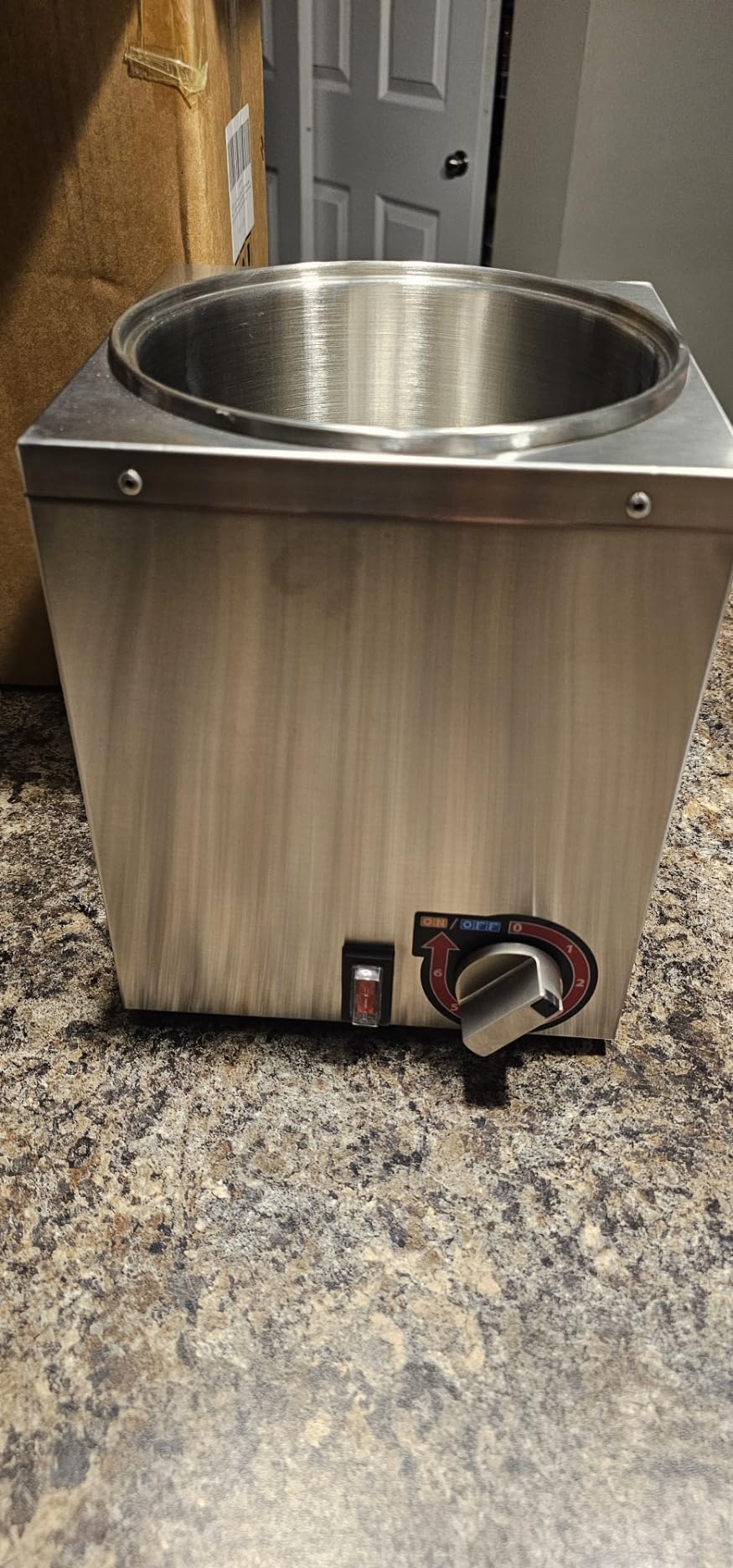 Nacho Cheese Dispenser with Pump - 2.8QT Stainless Steel Nacho Cheese Hot Fudge Sauce Warmer Machine with 6-Level Temperature Control, Commercial Dispenser for Hot Chocolate, Hot Fudge, and Caramel customer photo 1