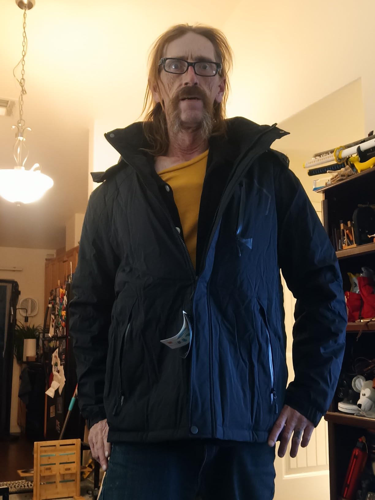 Heated Jackets for Men with 12V 18400mAh Battery Pack, Heated Coat with 8 Heated Zones, Winter Waterproof Ski Jacket customer photo 2