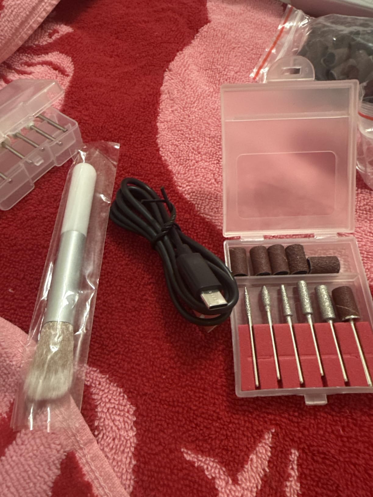 TUOBEO Cordless Nail Drill Electric Nail File Kit, Rechargeable Efile Set customer photo 2