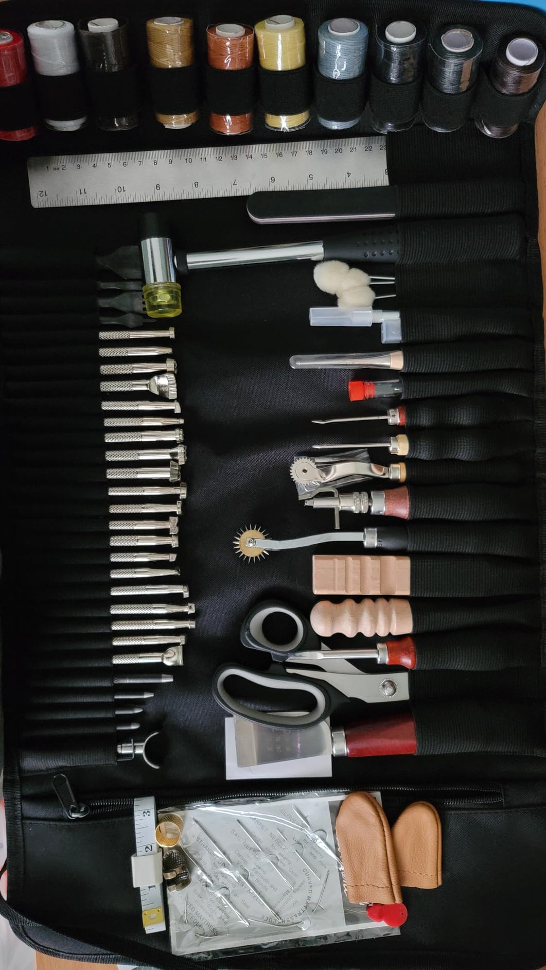Nicpro 160PCS Upgrade Leather Tooling Professional Kit with Storage Handbag customer photo 1