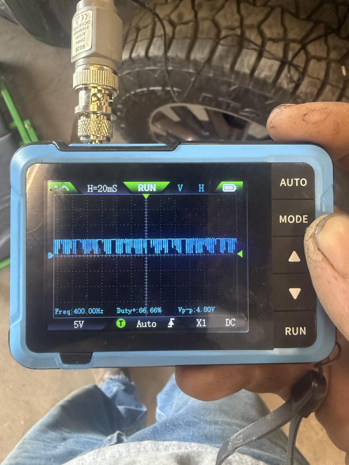 FNIRSI DSO-510 2-in-1 10MHz Handheld Oscilloscope DDS Signal Generator customer photo 1