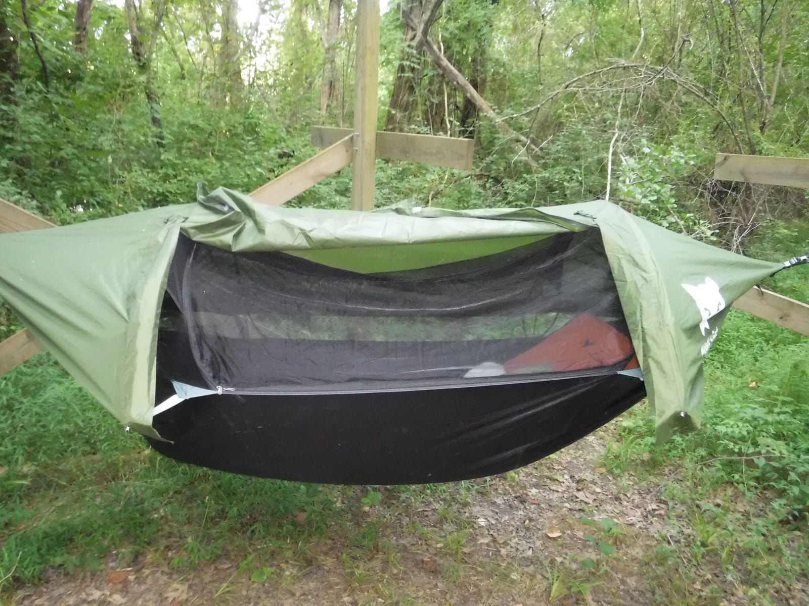 Night Cat Camping Hammock Tent: Lightweight Portable 4 in 1 Hammock with Rain Tarp and Mosquito Net for Hiking Jungle Outdoor customer photo 1