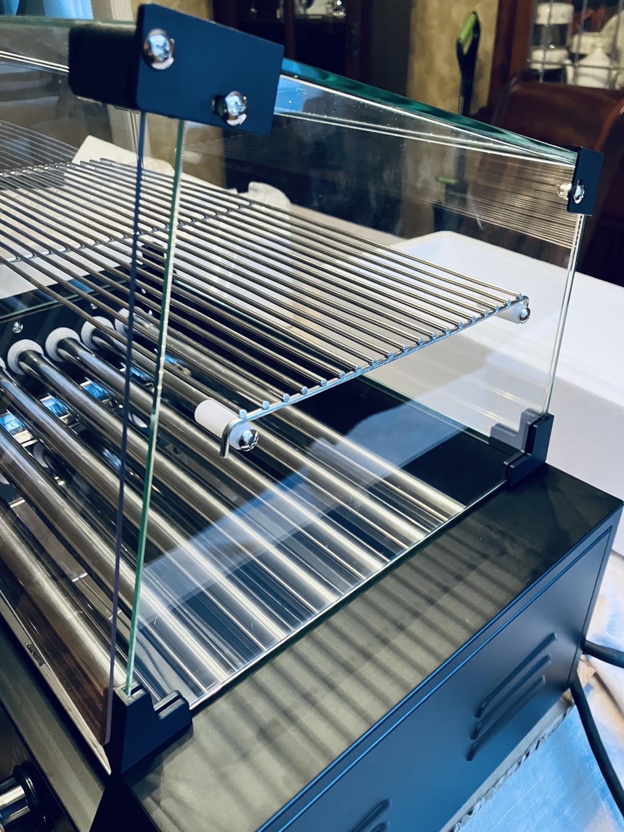 1650W Commercial Hot Dog Rollers Machine,11 Rollers 30 Hotdog Roller Grill customer photo 2